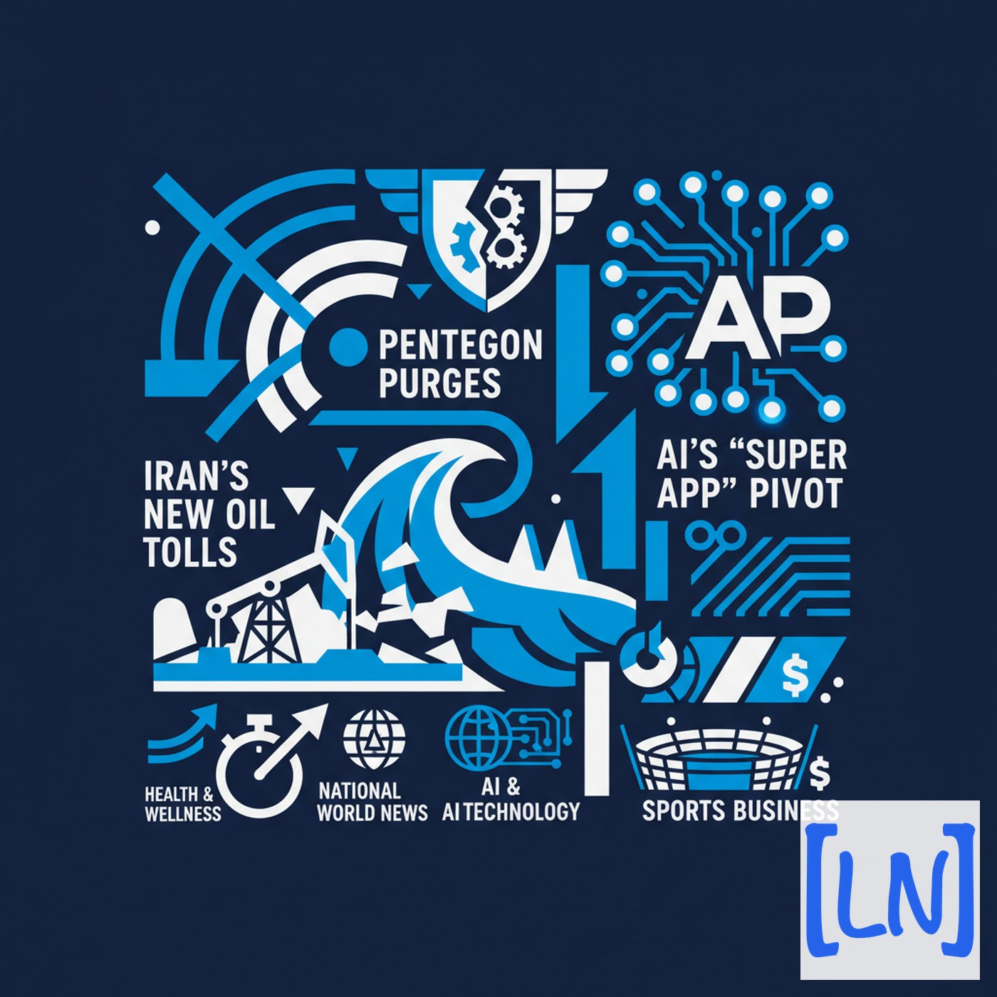 Cover art for Iran’s New Oil Tolls, Pentagon Purges, and AI’s "Super App" Pivot