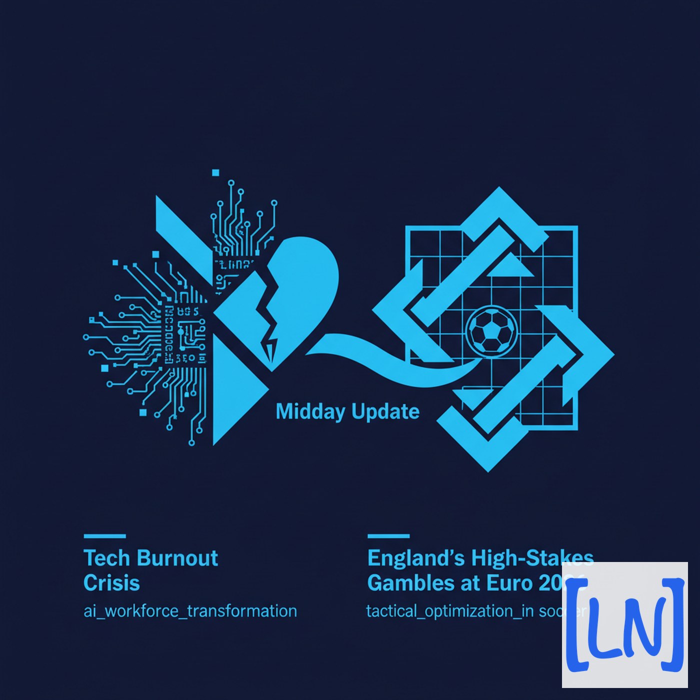 Cover art for Tech Burnout Crisis and England’s High-Stakes Tactical Gambles at Euro 2026