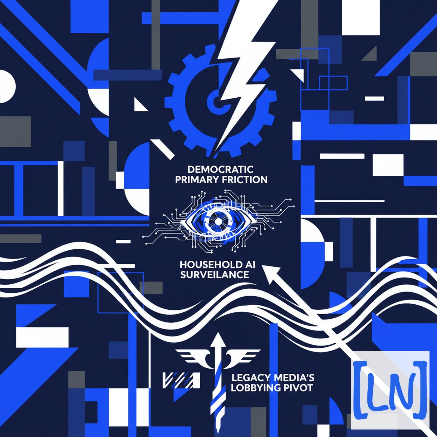 Cover art for Democratic Primary Friction, Household AI Surveillance, and Legacy Media’s Lobbying Pivot