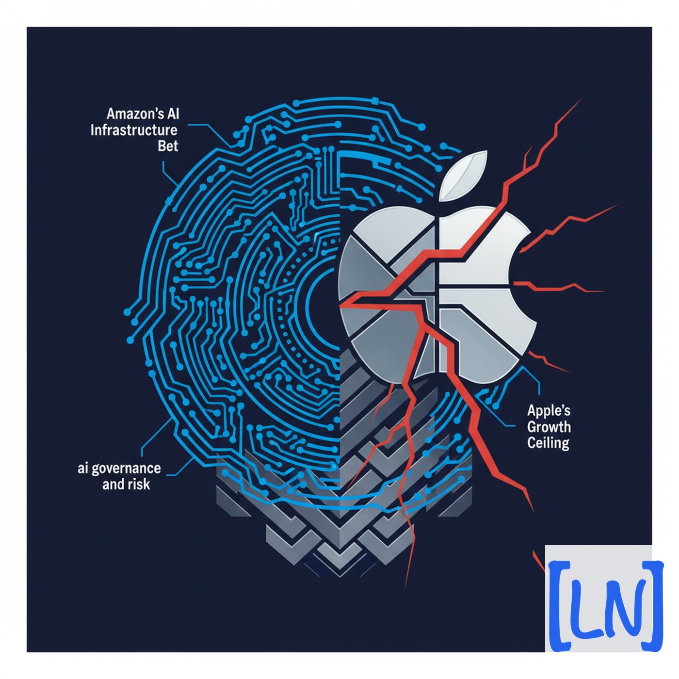 Cover art for Amazon’s AI Infrastructure Bet, Apple’s Growth Ceiling, and Systemic Risk