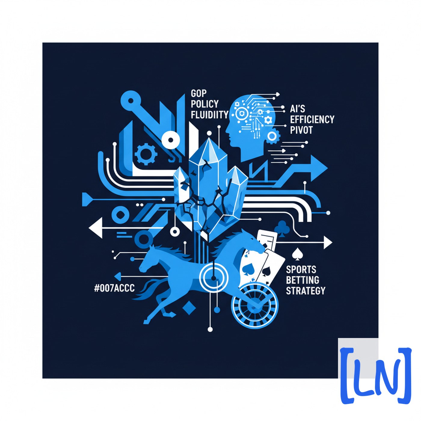 Cover art for GOP Policy Fluidity, AI’s Efficiency Pivot, and Sports Betting Strategy
