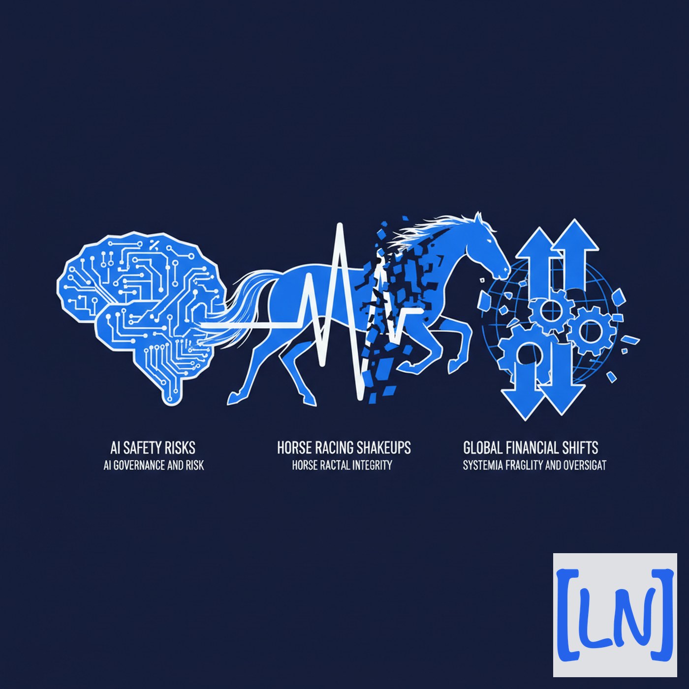 Cover art for AI Safety Risks, Horse Racing Shakeups, and Global Financial Shifts