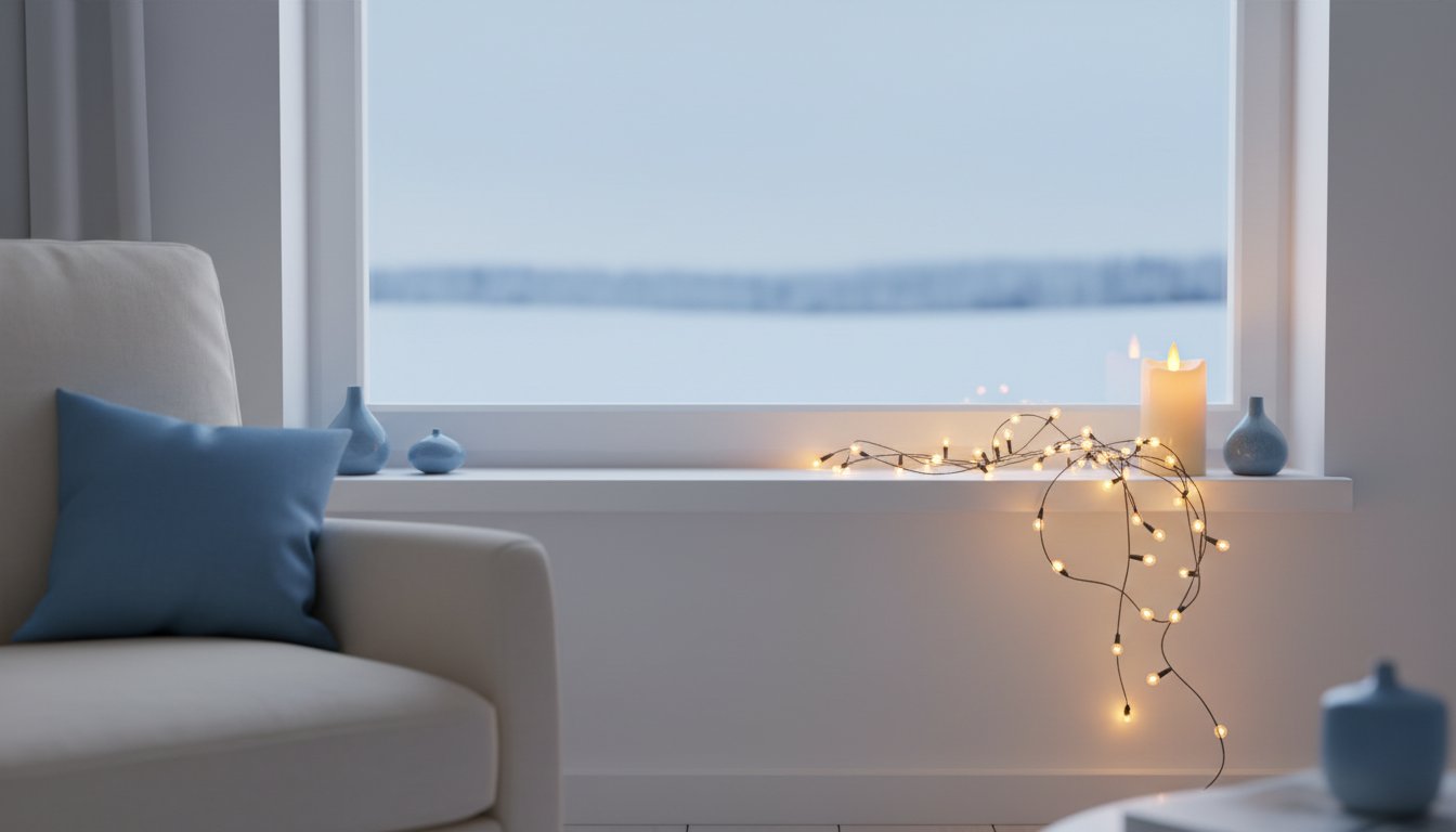 Extending Decorative Lights Enhances Winter Well-being and Home Ambiance