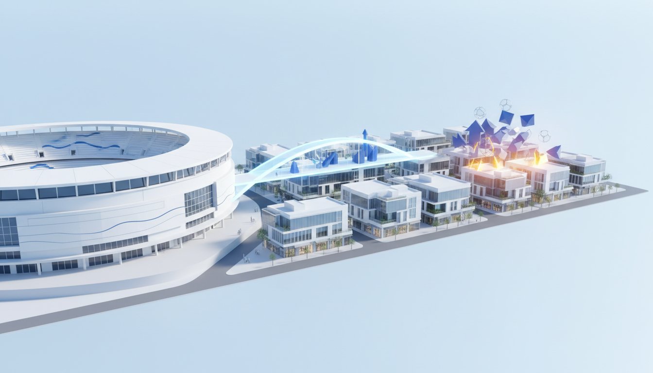 Interconnected Sports Dynamics: Women's Sports, Mixed-Use Venues, Soccer Growth