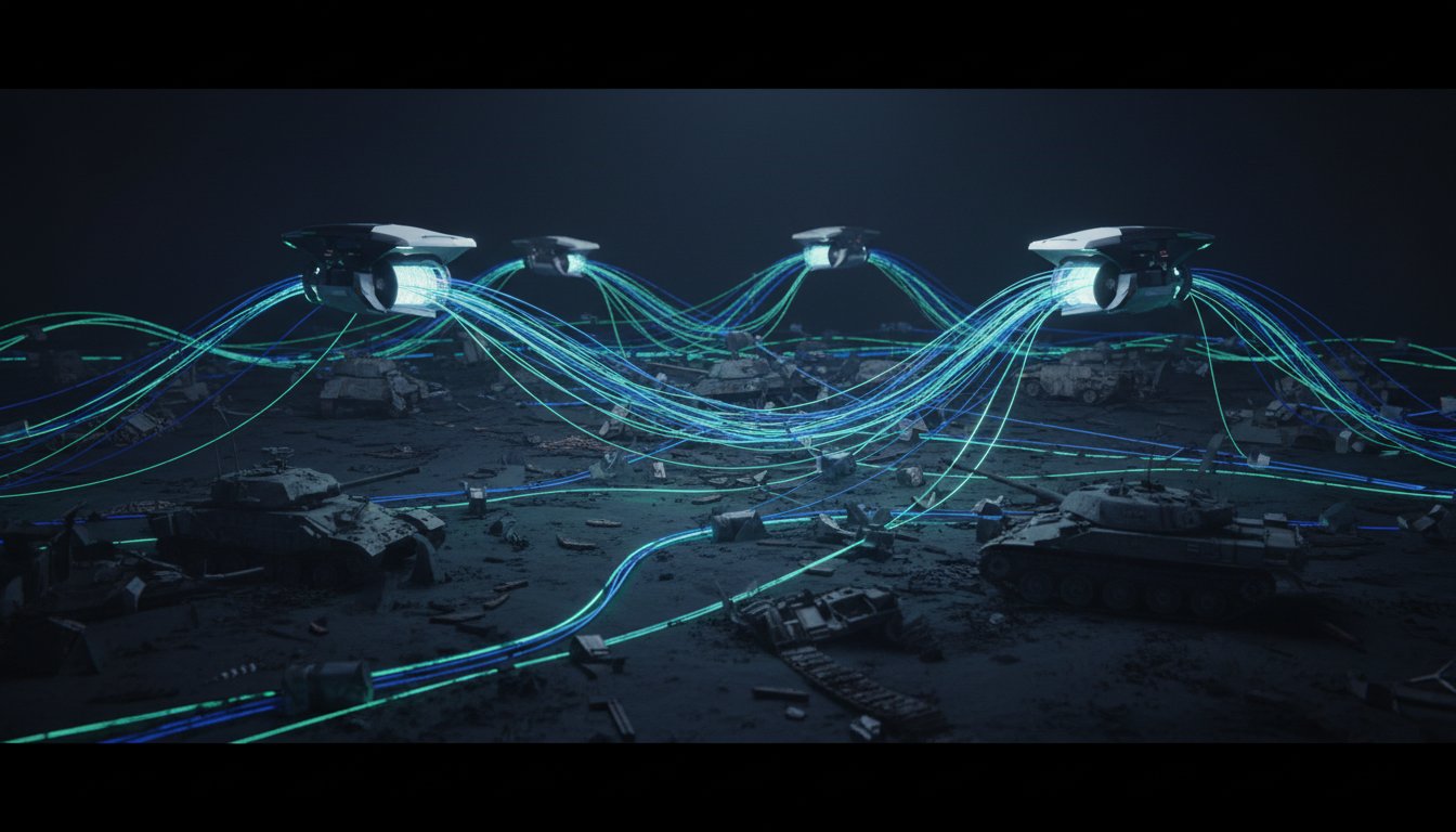 Wired Drones Overcome Jamming, Creating Battlefield Debris