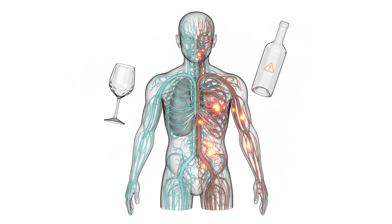 Alcohol's Carcinogenic Risk and Mediterranean Diet's Mental Health Benefits