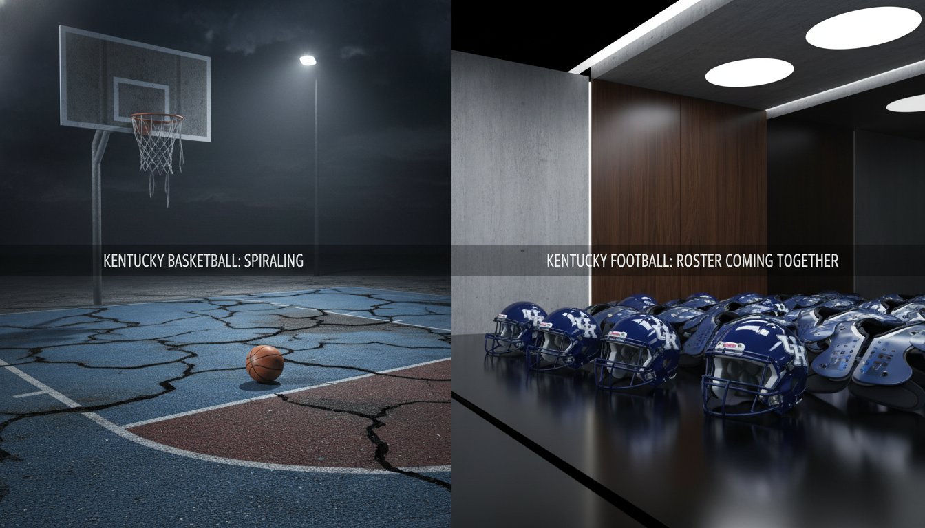 Kentucky Basketball's Apathy and Decline Contrasted with Football's Momentum