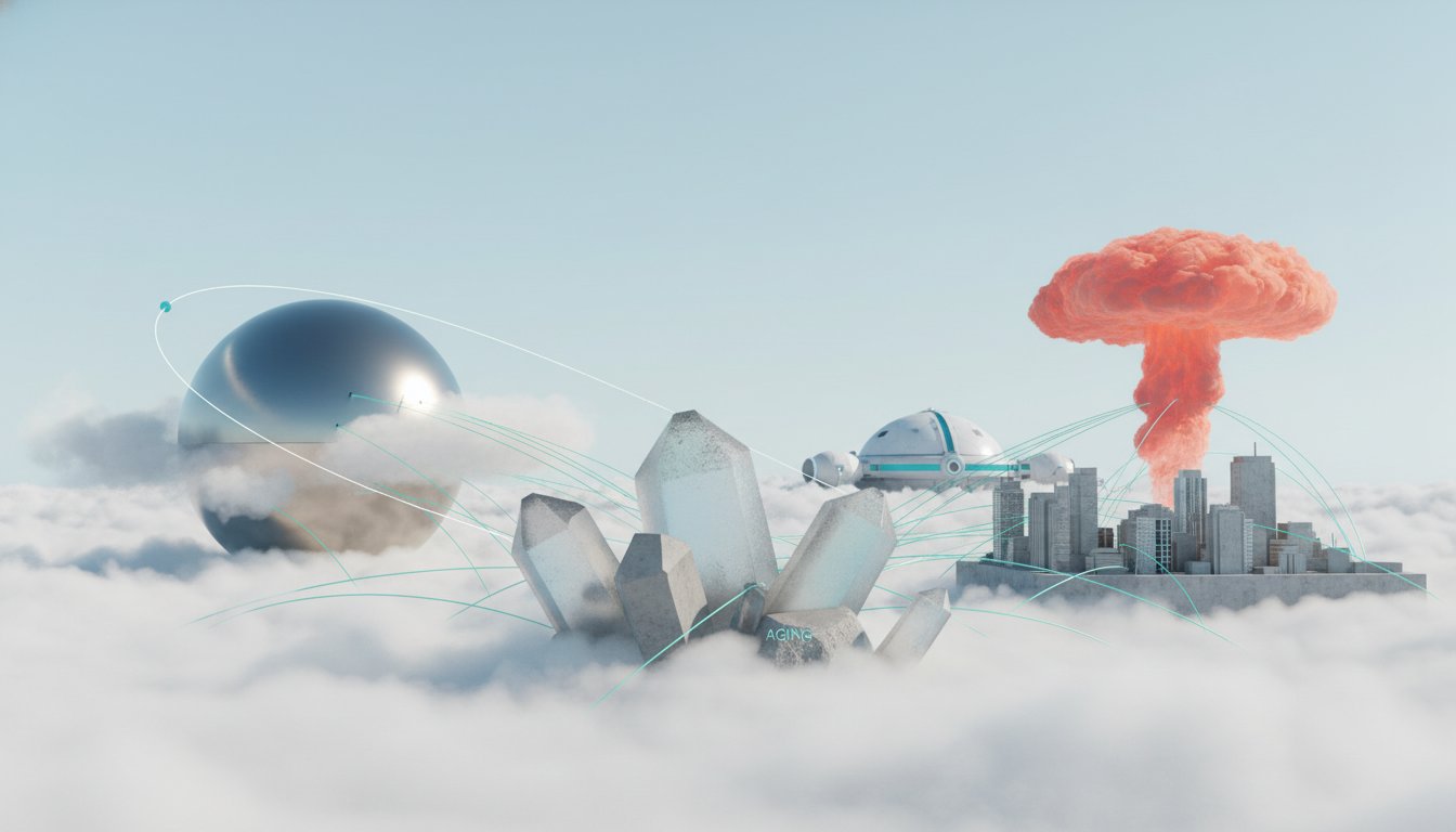 Mitigating Existential Risks: Aging, Cosmic Threats, Nuclear War, and AI