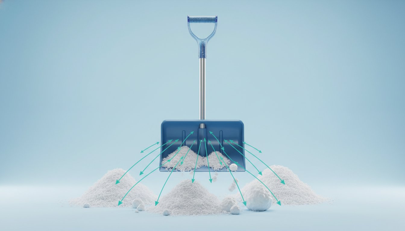 Snow Shoveling Strain: Gravity, Density, and Leverage Dynamics