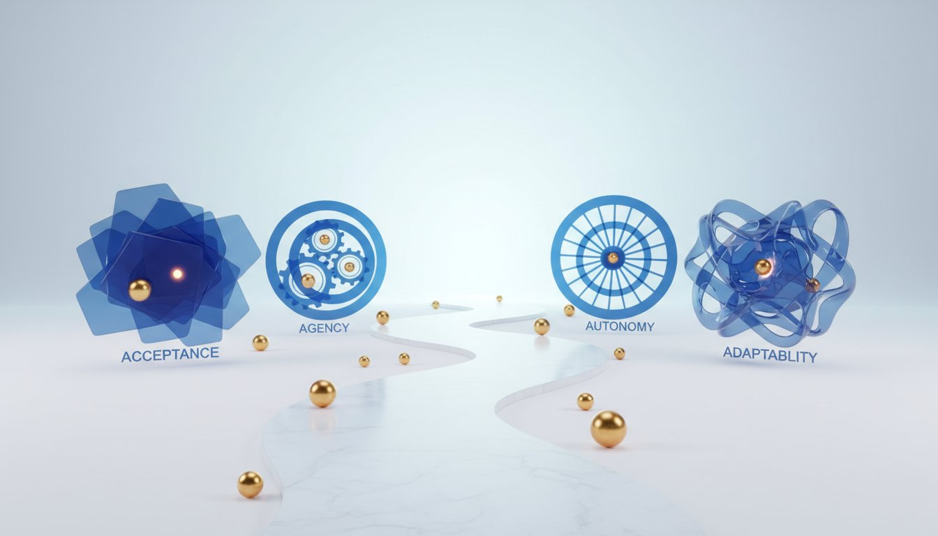 Four Pillars of Self-Doubt: Acceptance, Agency, Autonomy, Adaptability