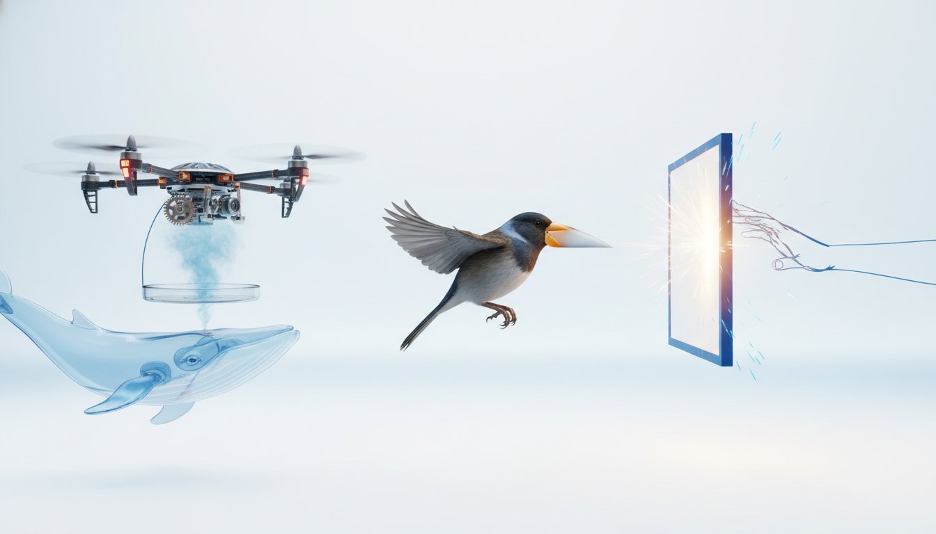 Drones Sample Whale Breath; Swearing Boosts Performance; Birds Adapt Rapidly