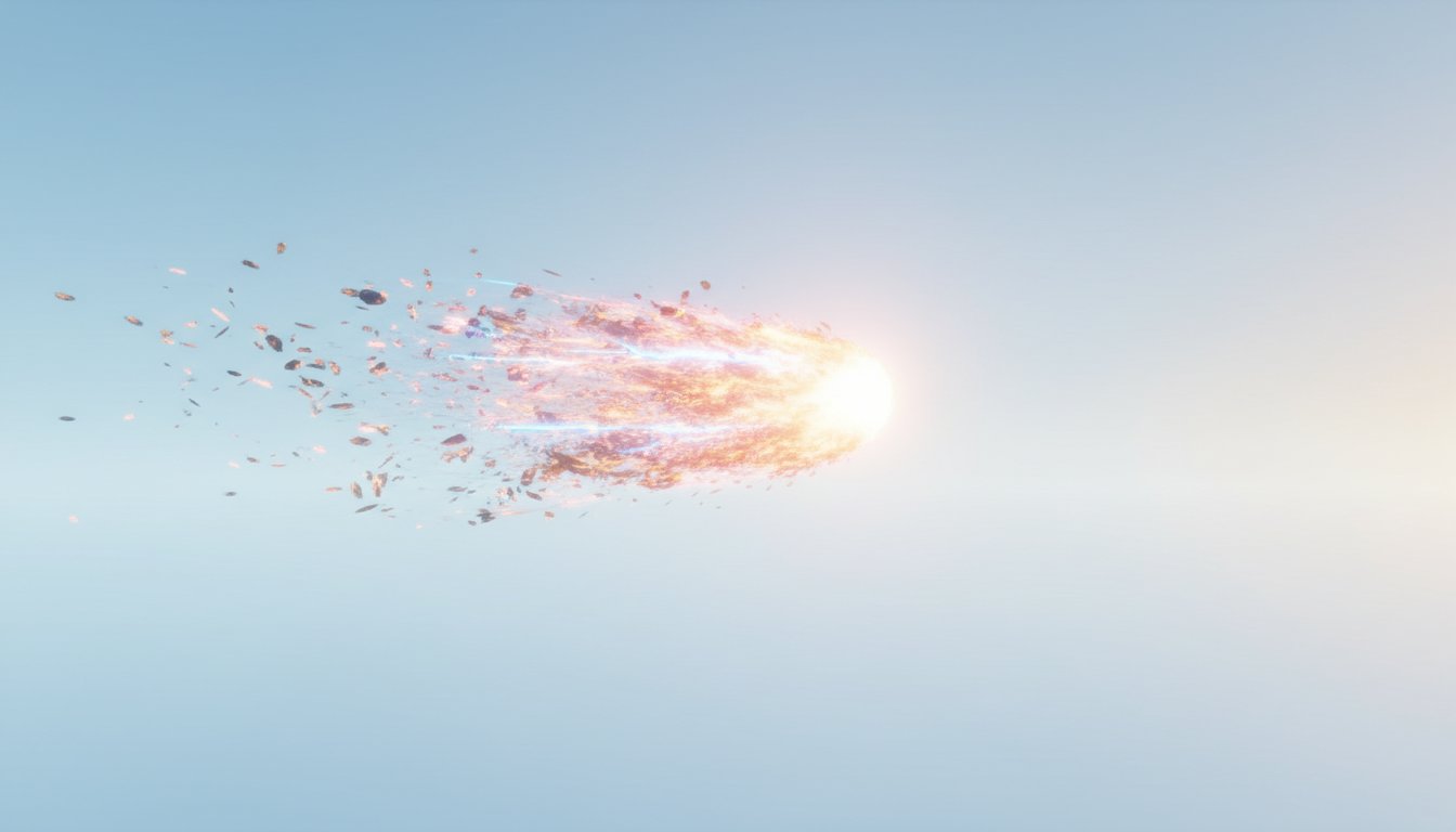 Aging as a Meteor's Radiant Descent and Luminous Integration