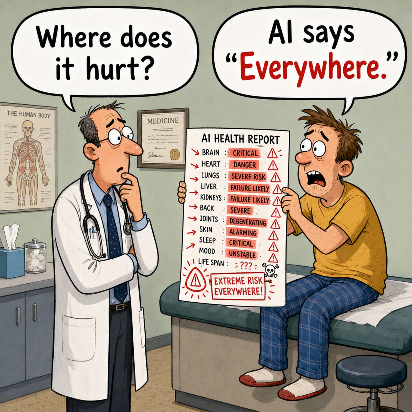 The Diagnostic Cascade and Risks of Predictive Medical Surveillance