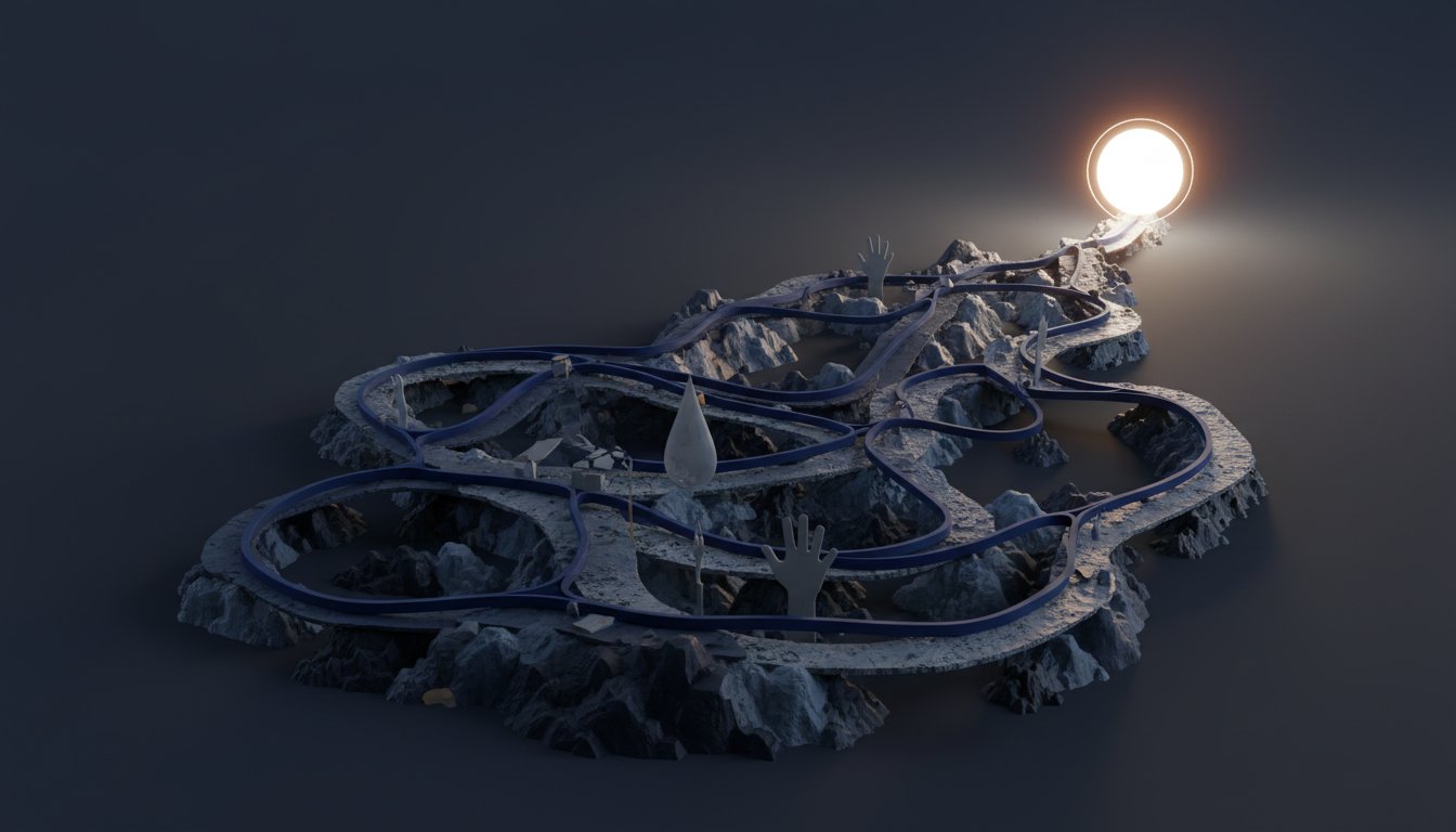 Visualize the Difficult Process to Achieve Goals