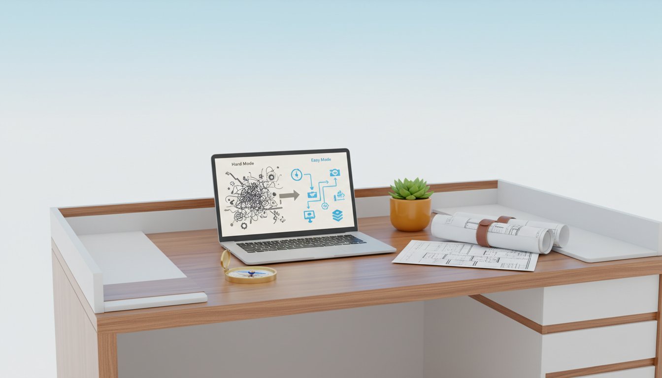 Strategic Positioning Enables High Performance on Easy Mode