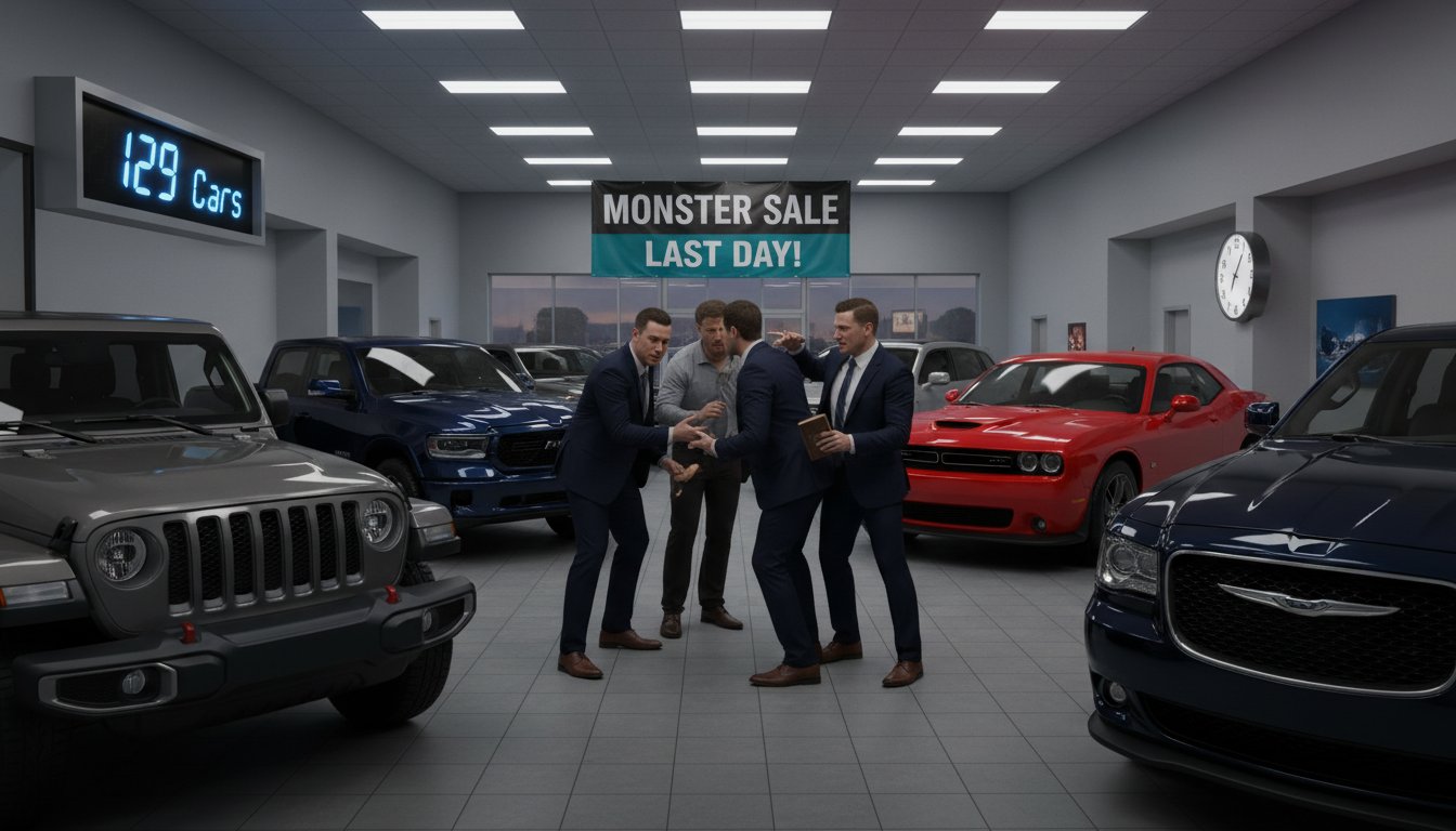 Car Dealerships' High-Stakes Game of 129 Cars